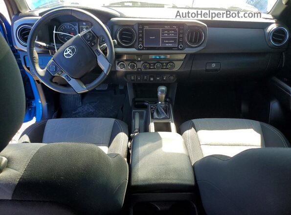 3TMCZ5AN7MM394495 2021 TOYOTA TACOMA Blue წინა პანელის ხედი