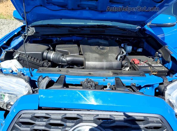3TMCZ5AN7MM394495 2021 TOYOTA TACOMA Blue უკანა სალონის ხედი