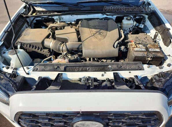 3TMCZ5AN7MM407312 2021 TOYOTA TACOMA White უკანა სალონის ხედი
