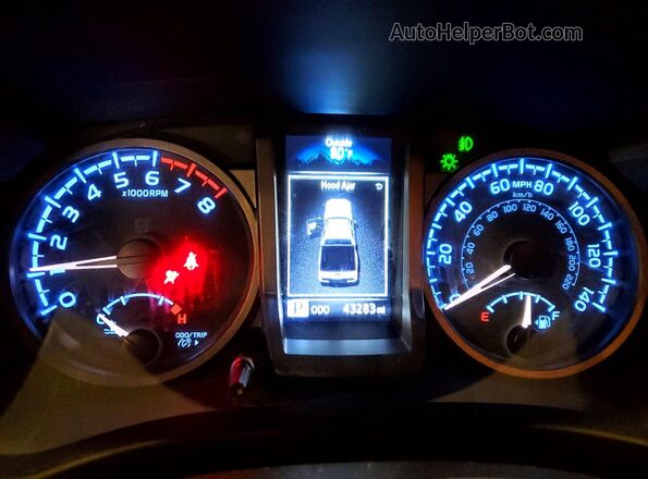 3TMCZ5AN7PM611225 2023 TOYOTA TACOMA Белый Вид щитка приборов