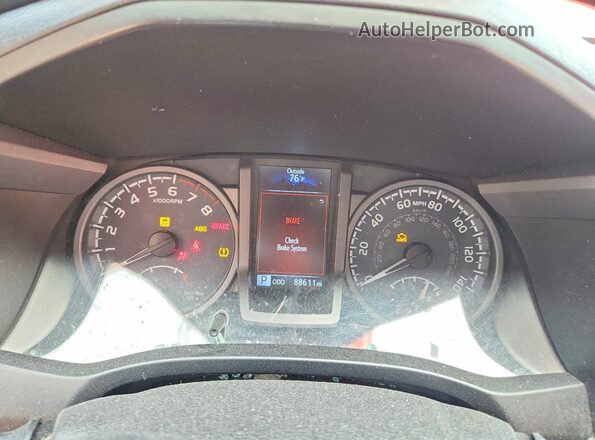 3TMCZ5AN8HM068484 2017 TOYOTA TACOMA Red ხელსაწყოთა პანელის ხედი