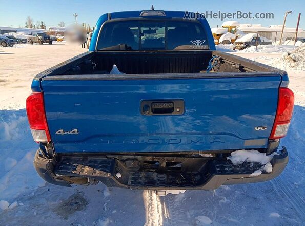 3TMCZ5AN8HM115318 2017 TOYOTA TACOMA Blue Rear view