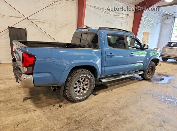 3TMCZ5AN8KM203731 2019 TOYOTA TACOMA Blue Rear right