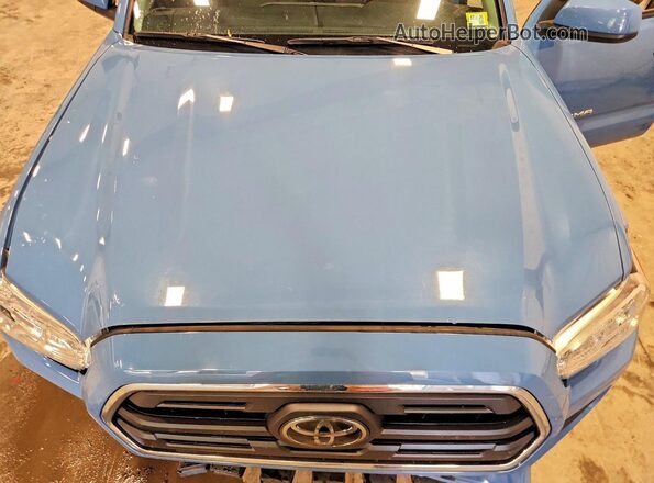 3TMCZ5AN8KM203731 2019 TOYOTA TACOMA Blue Rear interior view