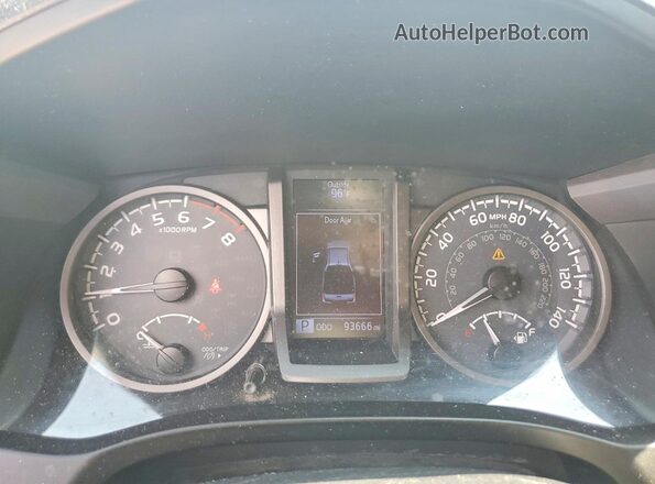 3TMCZ5AN8KM239757 2019 TOYOTA TACOMA Red Սարքավորումների վահանակի տեսք