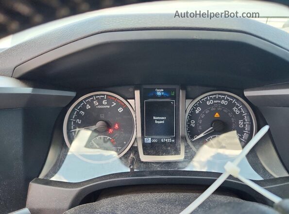 3TMCZ5AN8MM416231 2021 TOYOTA TACOMA Gray Vista del cuadro de instrumentos