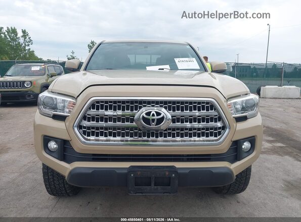 3TMCZ5AN9HM089702 2017 TOYOTA TACOMA Tan ხელსაწყოთა პანელის ხედი