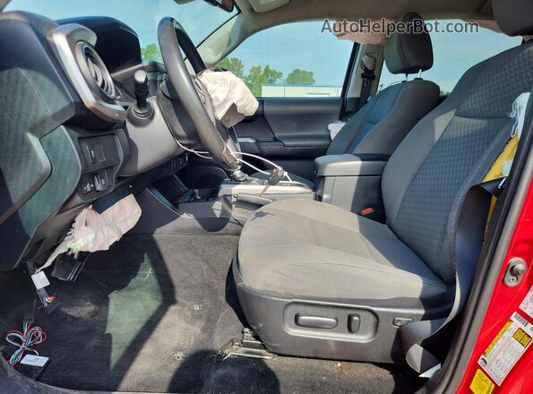 3TMCZ5AN9MM429182 2021 TOYOTA TACOMA Красный Вид салона спереди