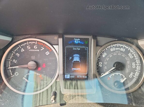 3TMCZ5AN9MM429182 2021 TOYOTA TACOMA Красный Вид щитка приборов