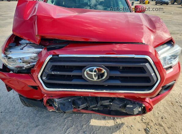 3TMCZ5AN9MM429182 2021 TOYOTA TACOMA Красный Вид задней части салона