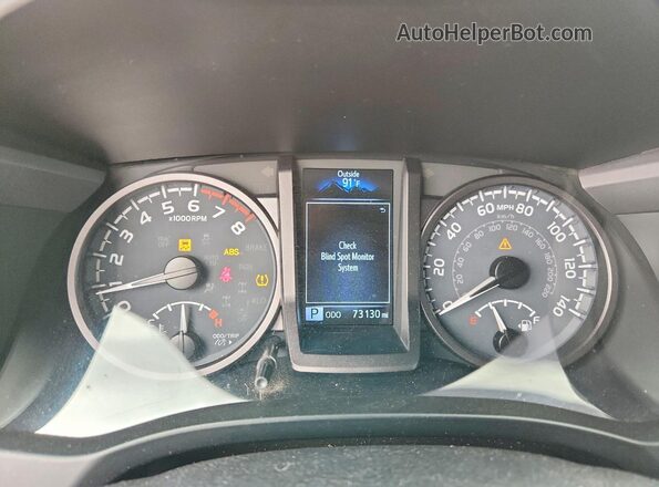 3TMCZ5AN9MM441543 2021 TOYOTA TACOMA Silver Instrument cluster view