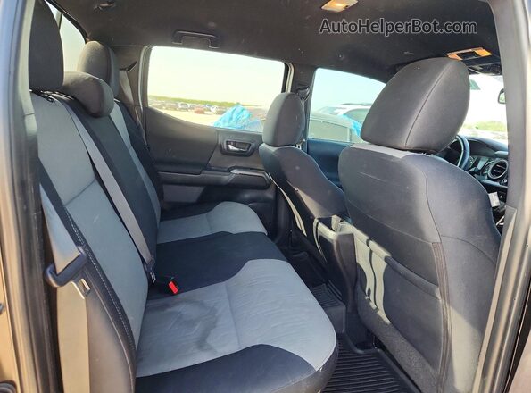 3TMCZ5AN9PM587459 2023 TOYOTA TACOMA Черный Вид задней части салона