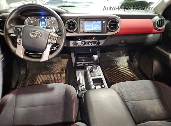 3TMCZ5ANXHM085965 2017 TOYOTA TACOMA Gray წინა პანელის ხედი
