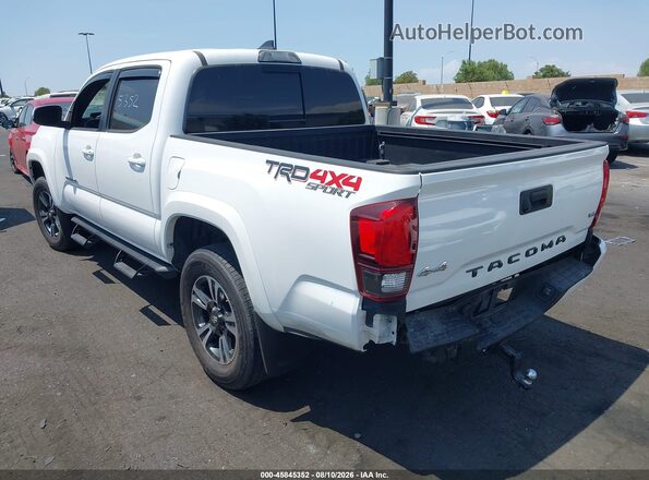 3TMCZ5ANXJM173274 2018 TOYOTA TACOMA White Задня ліва чверть
