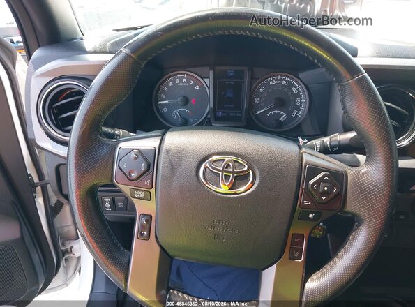 3TMCZ5ANXJM173274 2018 TOYOTA TACOMA White Вид задніх сидінь