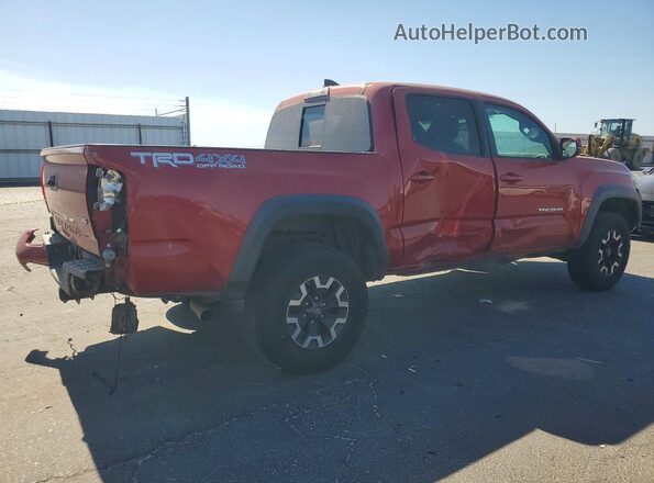 3TMCZ5ANXKM227643 2019 TOYOTA TACOMA Красный Задняя правая четверть