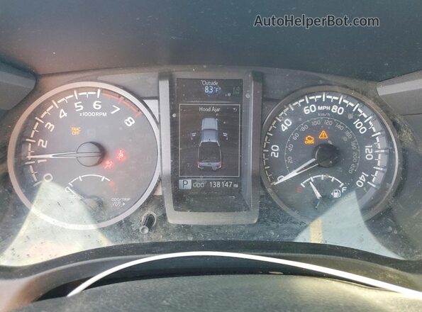 3TMCZ5ANXKM227643 2019 TOYOTA TACOMA Красный Вид щитка приборов