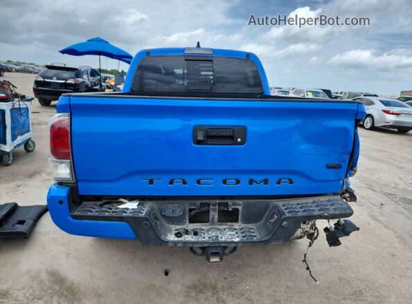 3TMCZ5ANXLM362381 2020 TOYOTA TACOMA Синий Вид сзади