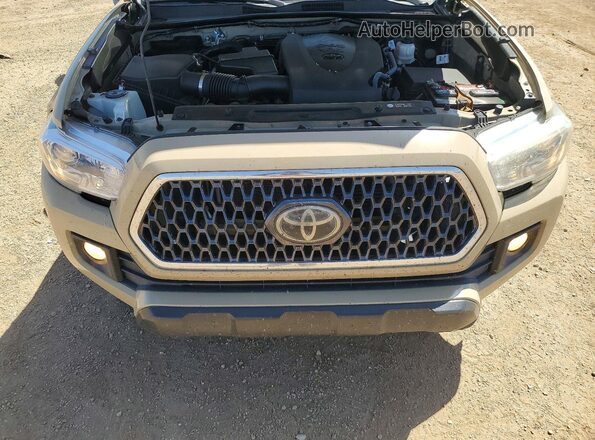 3TMDZ5BN1KM068255 2019 TOYOTA TACOMA Tan Widok wnętrza z tyłu