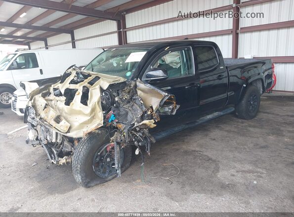 3TMDZ5BN1KM077148 2019 TOYOTA TACOMA Black წინა მარცხენა ხედი სამი მეოთხედიდან