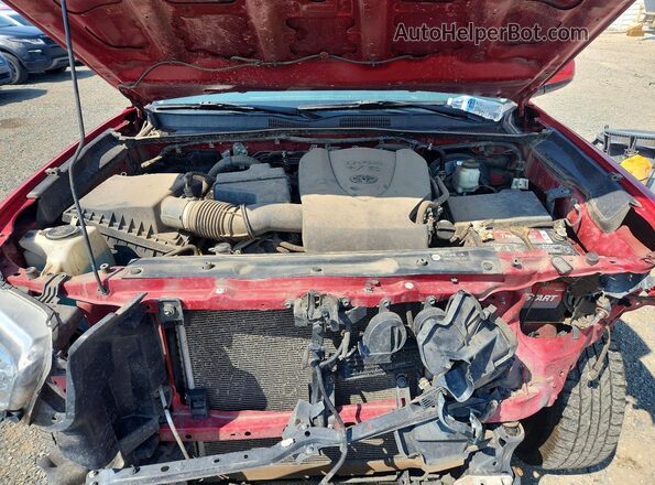 3TMDZ5BN3GM004855 2016 TOYOTA TACOMA Red უკანა სალონის ხედი