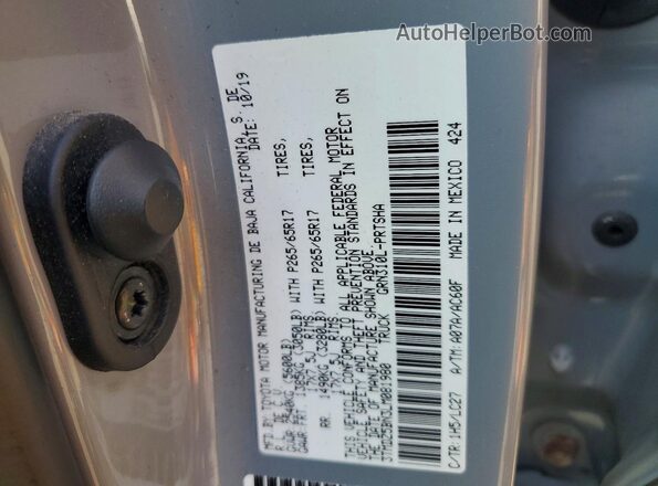 3TMDZ5BN3LM081980 2020 TOYOTA TACOMA Gray Widok komory silnika