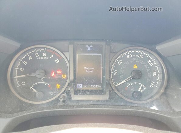 3TMDZ5BN7LM094232 2020 TOYOTA TACOMA Серебряный Вид щитка приборов