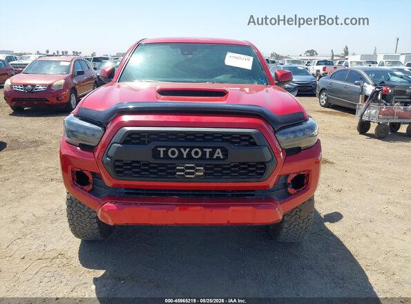 3TMDZ5BN8MM114568 2021 TOYOTA TACOMA Red Instrument cluster view
