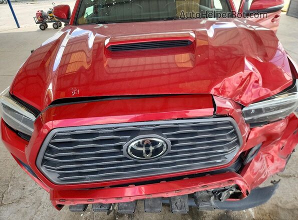 3TMDZ5BN9MM101022 2021 TOYOTA TACOMA Red Սալոնի հետևի տեսք