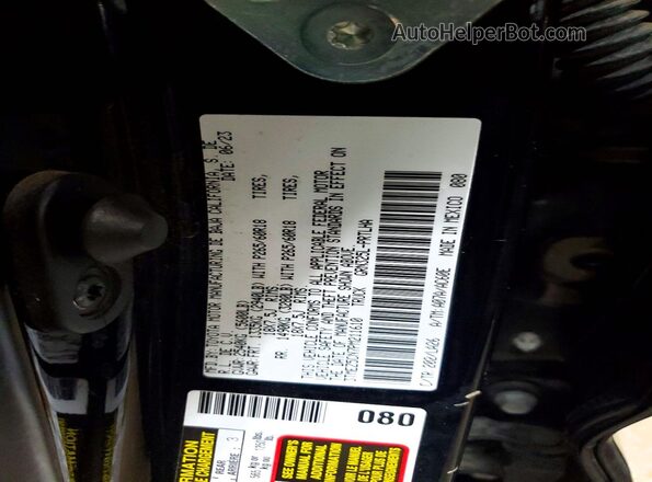 3TMEZ5CN7PM211610 2023 TOYOTA TACOMA Black Вид наклейки з VIN-кодом