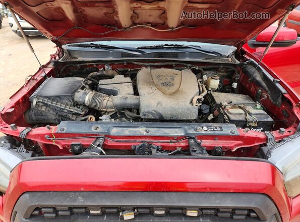 3TMGZ5AN2JM122272 2018 TOYOTA TACOMA Red Widok wnętrza z tyłu