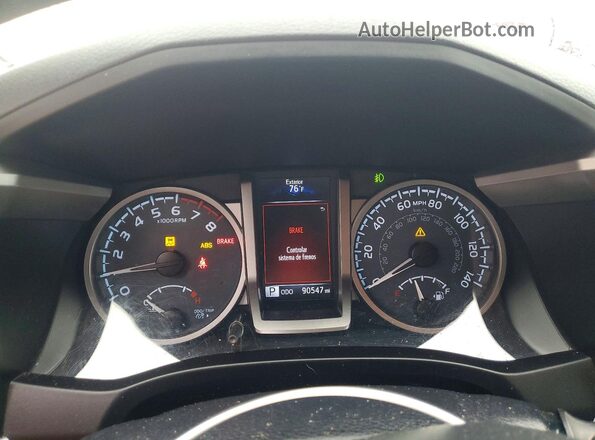 3TMGZ5AN4HM055751 2017 TOYOTA TACOMA White Вид щитка приладів