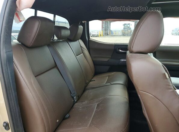 3TMGZ5AN6JM140368 2018 TOYOTA TACOMA Tan Вид задніх сидінь