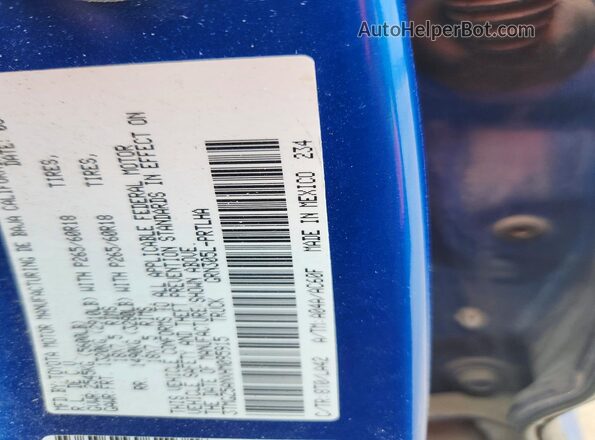 3TMGZ5ANXHM095915 2017 TOYOTA TACOMA Blue Vista del compartimento del motor