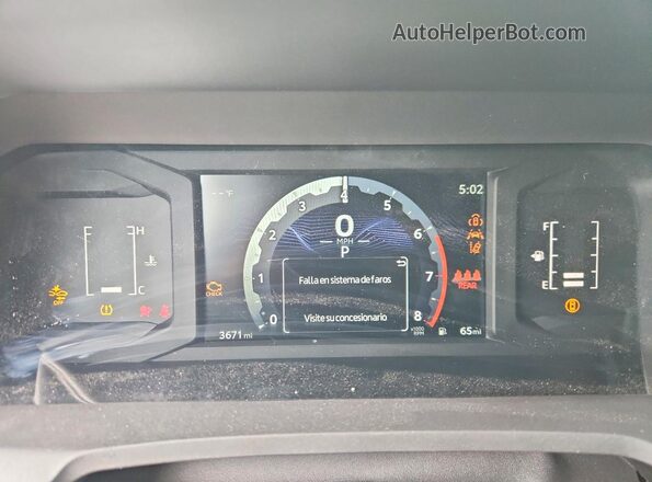 3TMKB5FN1TM068022 2026 TOYOTA TACOMA Черный Вид щитка приборов