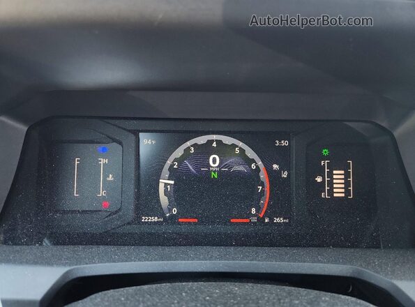 3TMKB5FN2SM035058 2025 TOYOTA TACOMA White Instrument cluster view