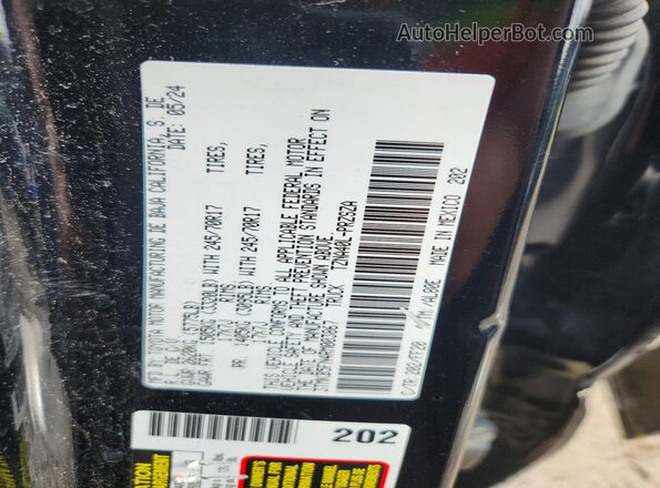 3TMKB5FN4RM003867 2024 TOYOTA TACOMA Black Շարժիչի բաժամունքի տեսք