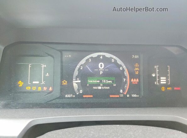 3TMKB5FNXSM039536 2025 TOYOTA TACOMA Угольный Вид щитка приборов
