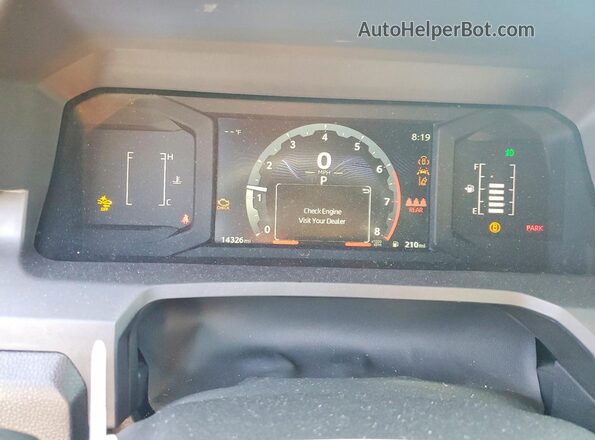 3TMLB5JN1SM134062 2025 TOYOTA TACOMA Silver Instrument cluster view