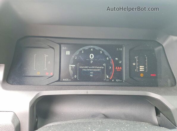 3TMLB5JN1SM151749 2025 TOYOTA TACOMA White ხელსაწყოთა პანელის ხედი
