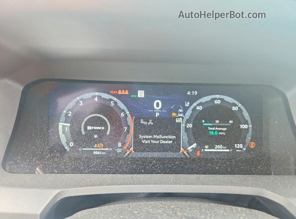 3TMLB5JN1TM232736 2026 TOYOTA TACOMA Черный Вид щитка приборов