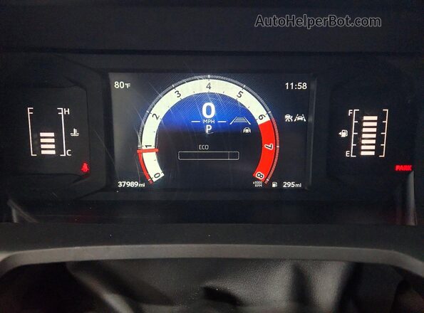 3TMLB5JN2SM140789 2025 TOYOTA TACOMA White Вид щитка приладів