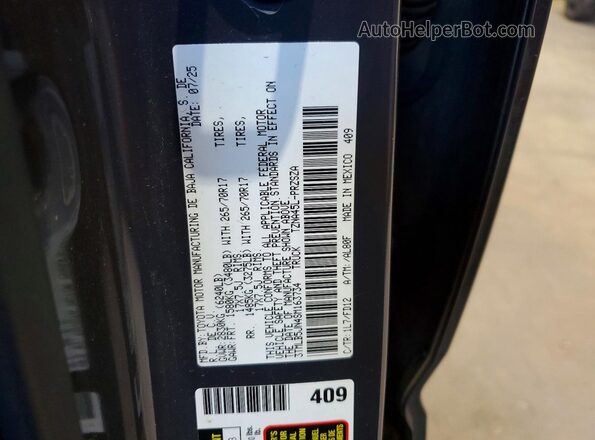 3TMLB5JN4SM163734 2025 TOYOTA TACOMA Charcoal Vista del compartimento del motor