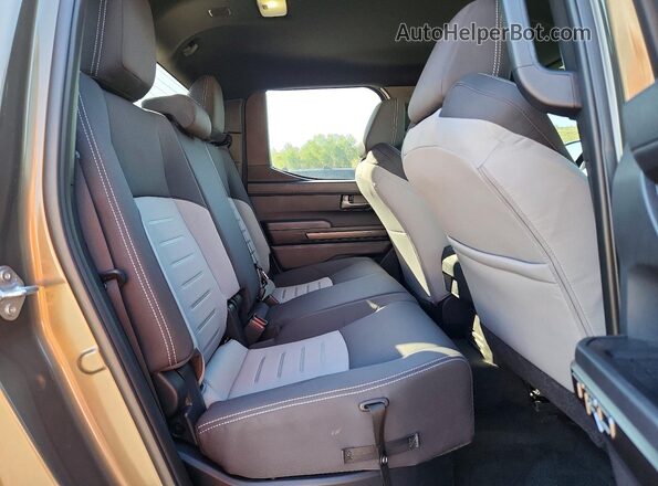 3TMLB5JN4SM207229 2025 TOYOTA TACOMA Tan უკანა სავარძლების ხედი