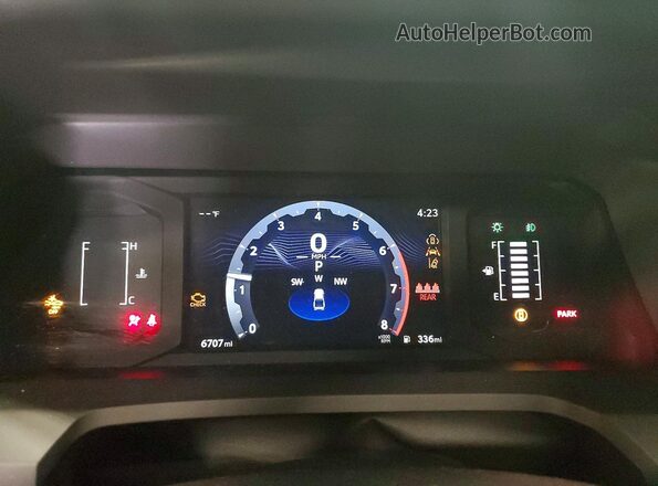 3TMLB5JN4TM232536 2026 TOYOTA TACOMA White ხელსაწყოთა პანელის ხედი