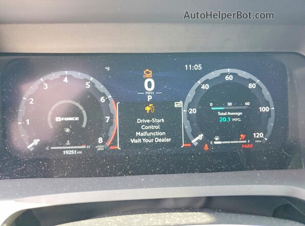 3TMLB5JN5SM146456 2025 TOYOTA TACOMA Blue Vista del cuadro de instrumentos