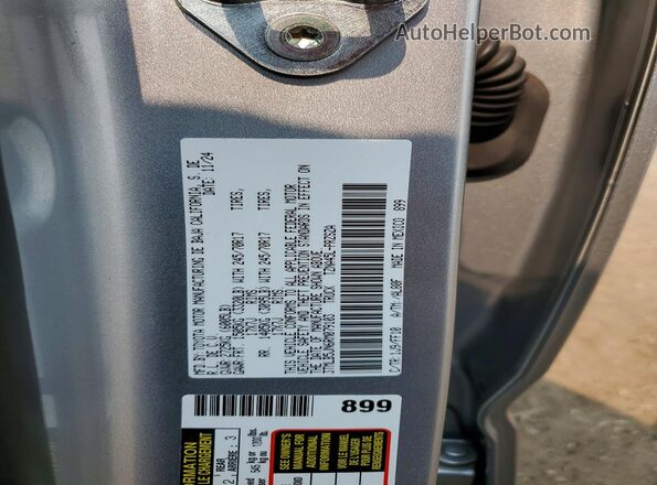 3TMLB5JN6RM079103 2024 TOYOTA TACOMA Silver Widok naklejki z numerem VIN