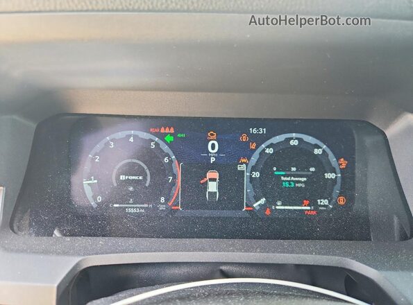 3TMLB5JN6SM172340 2025 TOYOTA TACOMA Green ხელსაწყოთა პანელის ხედი
