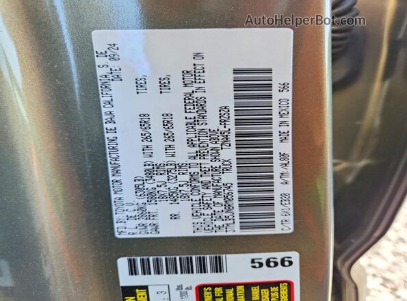 3TMLB5JN8RM056745 2024 TOYOTA TACOMA Green VIN sticker view
