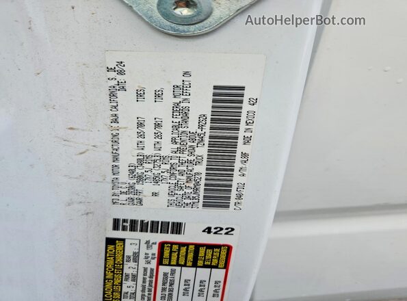 3TMLB5JN9RM045270 2024 TOYOTA TACOMA White VIN sticker view